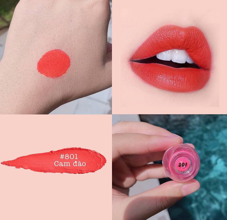Son Môi Dạng Bột CHU LIPSTICK 35g - Tặng Kèm Túi Và Son Dưỡng