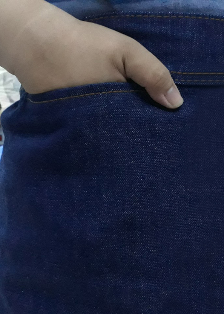 Váy chống nắng xẻ tà (Váy quần) vải JEAN Thêu Chuồn chuồn