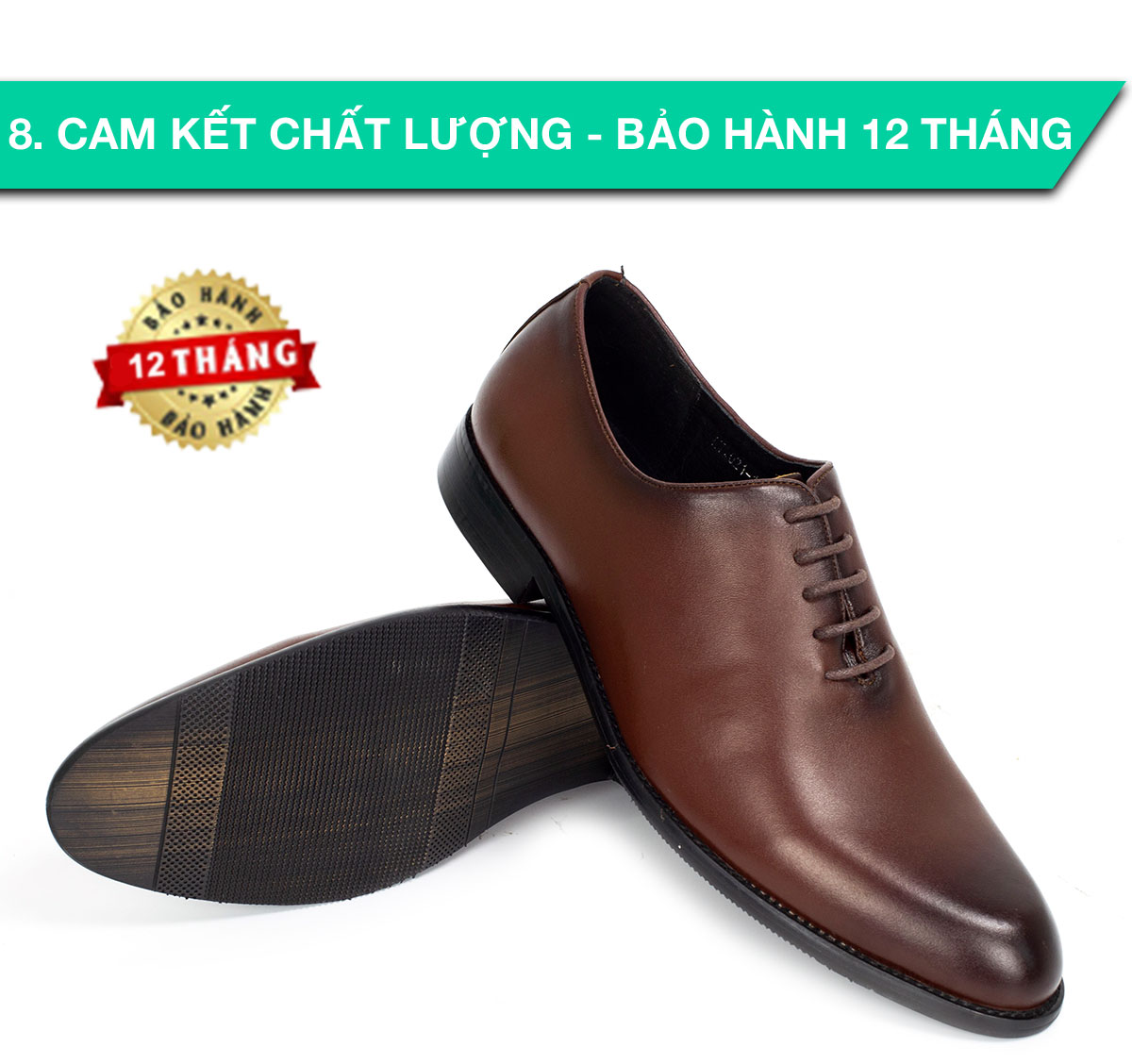 Giày da nam, giày oxford công sở Bụi Leather G102 - Da bò Nappa cao cấp - Bảo hành 12 tháng