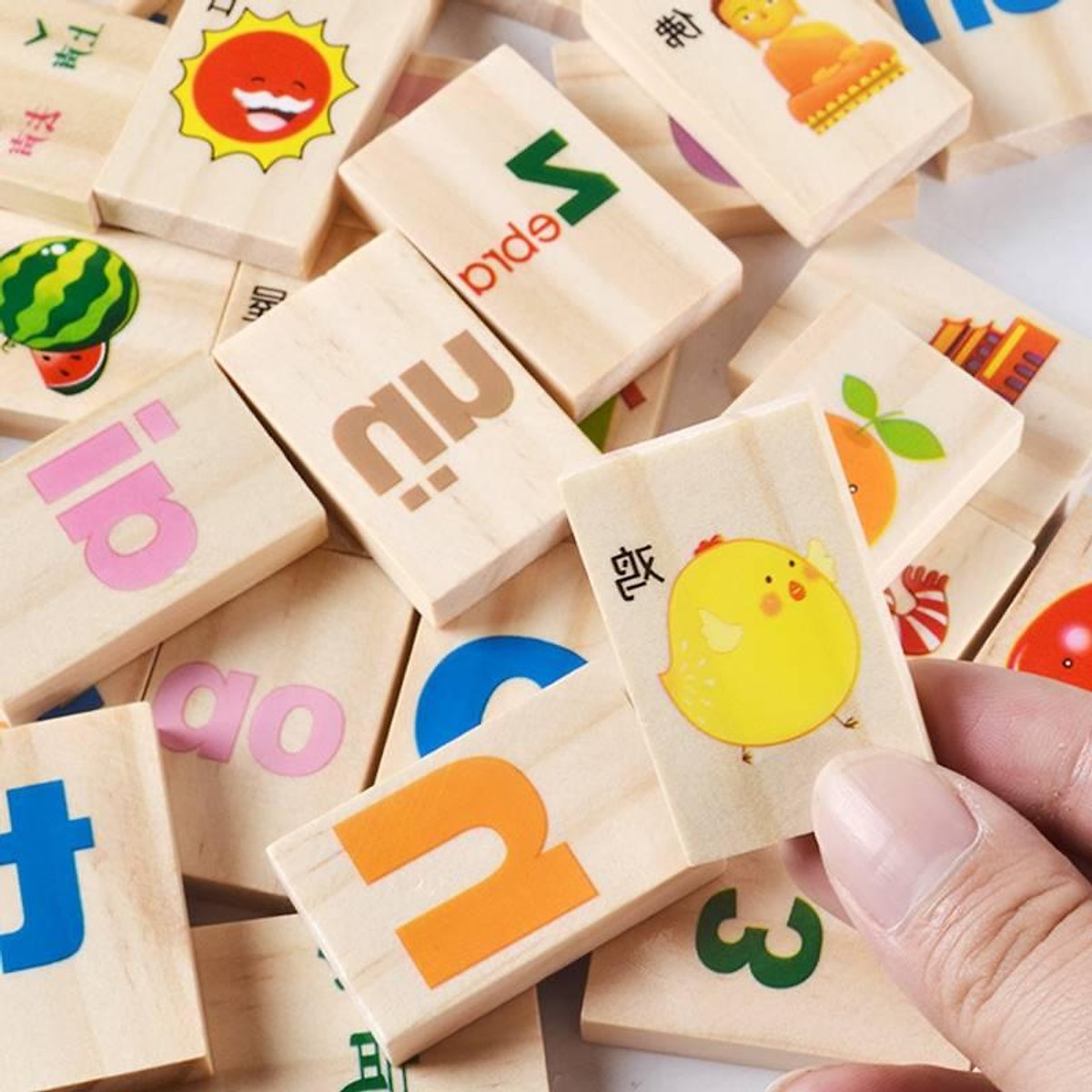 Đồ chơi thả hình khối bằng gỗ, bộ đồ chơi thả hình nhiều chủ đề giúp phát triển trí thông minh, đồ chơi giáo dục giúp phát triển trí tuệ trẻ em làm từ gỗ tự nhiên an toàn cho bé 3