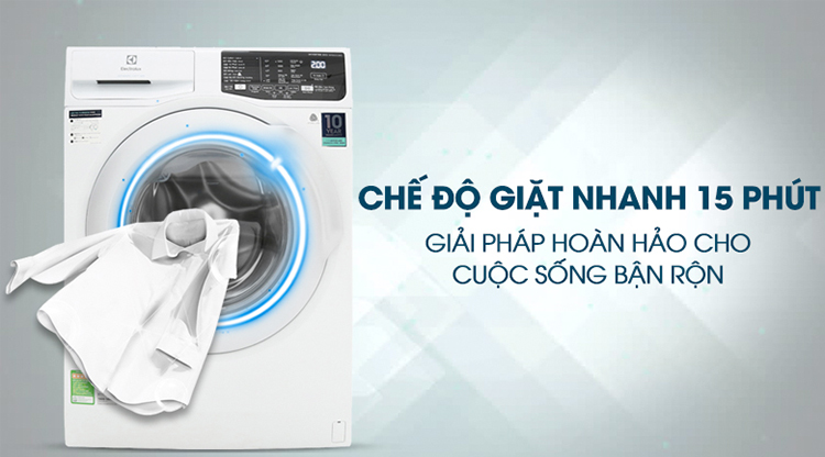 Máy Giặt Cửa Trước Inverter Electrolux EWF8025CQWA (8kg) - Hàng Chính Hãng