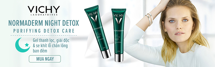 Bộ Gel Giảm Dầu Và Giúp Se Khít Lỗ Chân Lông Ban Đêm Vichy Normaderm Night Detox