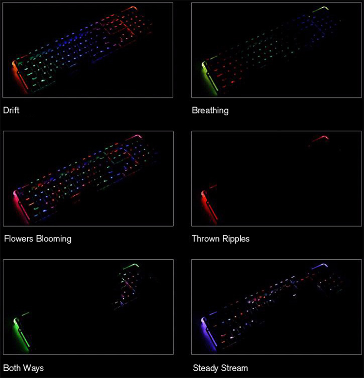 Bàn Phím Cơ Có Dây DareU EK815 Multi LED Color Fullsize - Hàng Chính Hãng