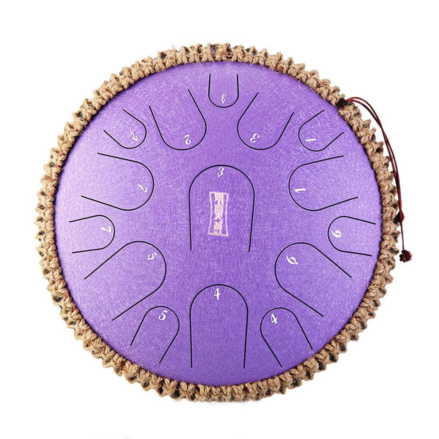 Trống Tank Hluru 15 Tone Tb15 14Inch Steel Tongue Drum Lưỡi Thép Không Linh - Kèm Móng Gẩy Dreammaker - 15 Tone - Lavender
