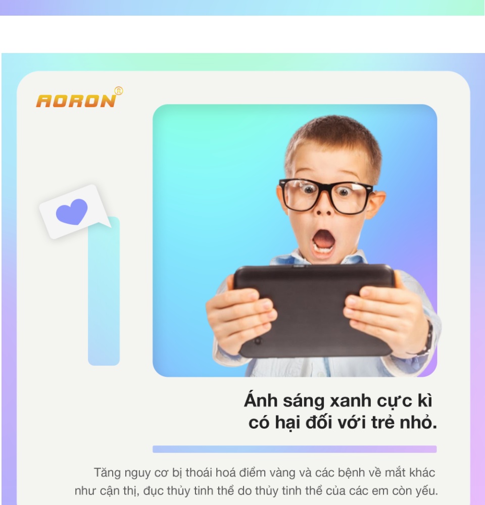 mắt kính cho bé trai bé gái aoron 8