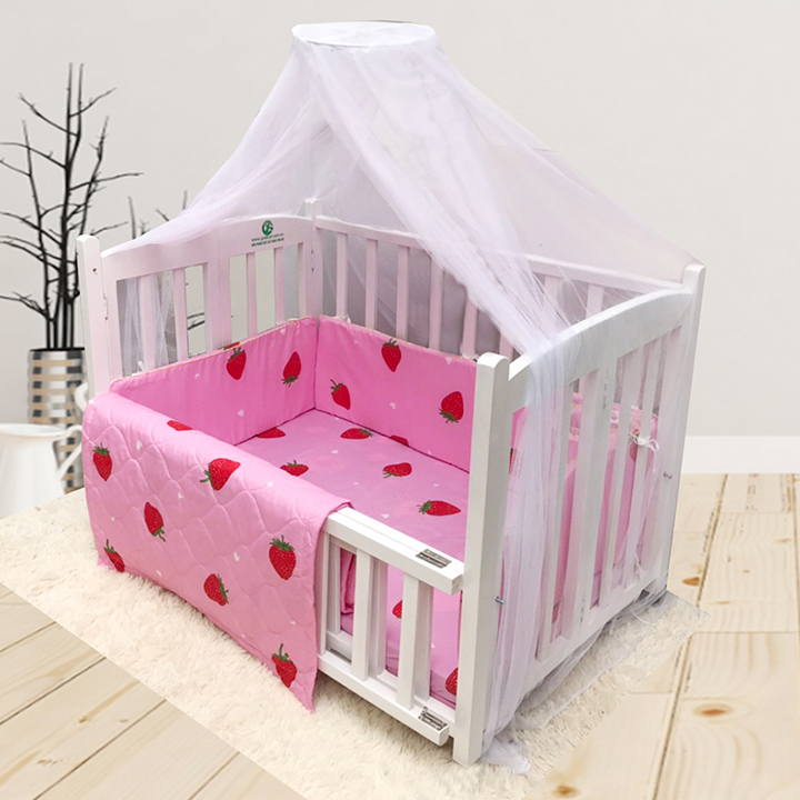 Cũi cho bé - Combo cũi sơn Trắng