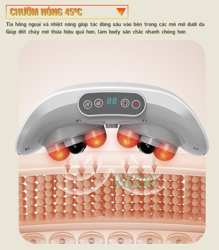 Máy massage bụng Nikio NK-166DC