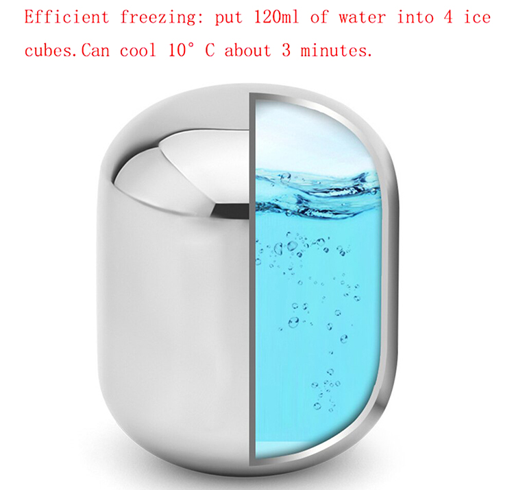 Xiaomi Circle Joy Ice Cube 304 Stainless Steel Cooler Stone Washable Reusable Ice Maker for Whisky Champagne Coffee Wine