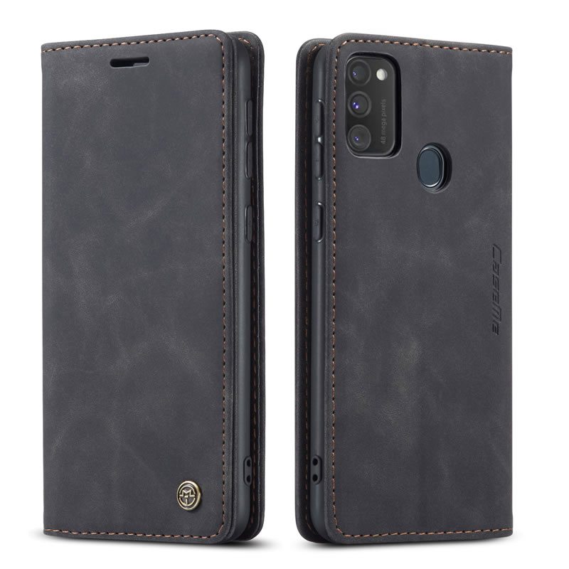 Bao da thật dạng ví chính hãng Caseme dành cho Samsung Galaxy M21 - Hàng chính hãng