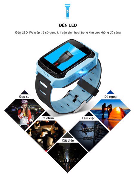 Đồng hồ định vị trẻ em GPS G900A thiết kế bắt mắt, hỗ trợ camera