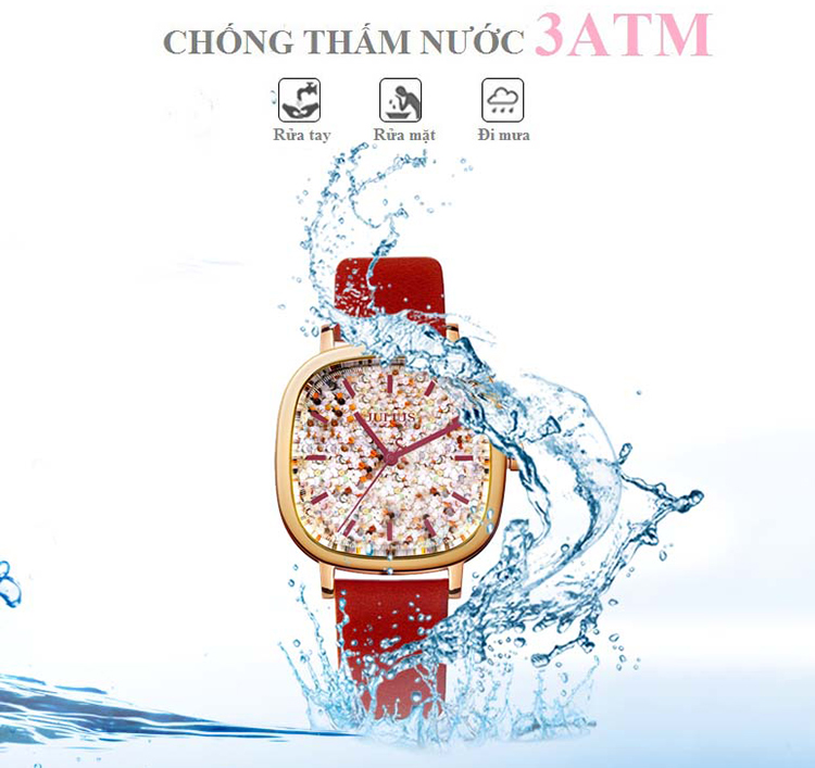 Đồng hồ nữ Julius JA-889D (Đỏ)
