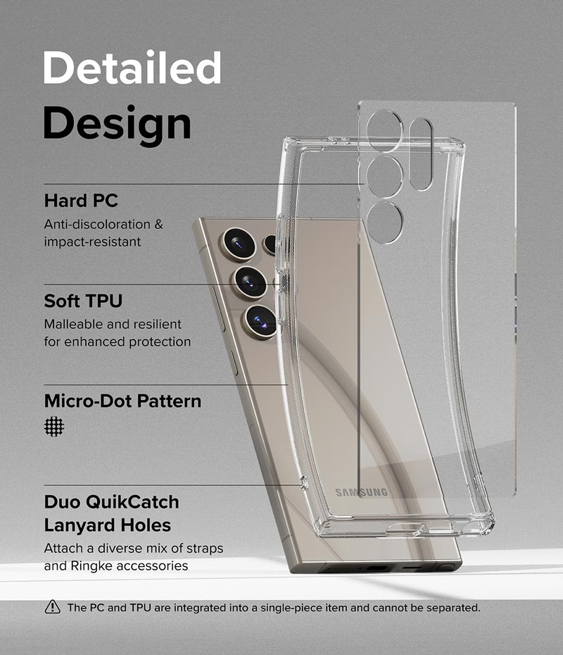 Ốp lưng dành cho Samsung Galaxy S24 Ultra/ S24 Plus RINGKE Fusion chống ố vàng_ Hàng chính hãng