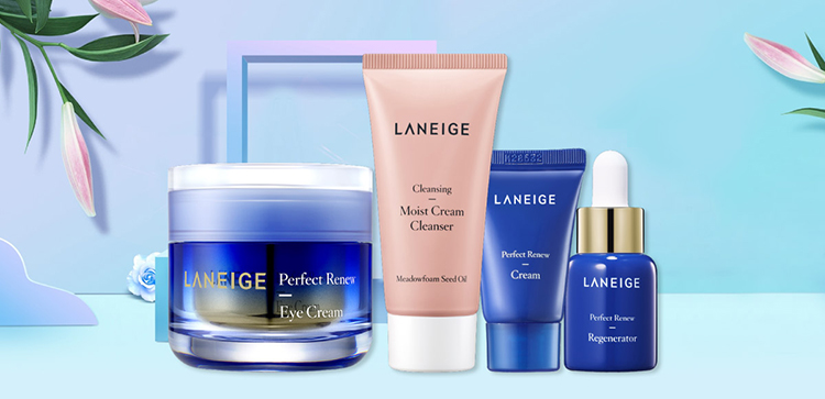 Kem Dưỡng Ngăn Ngừa Lão Hóa Vùng Mắt Laneige Perfect Renew Eye Cream 20ml + Bộ Chăm Sóc Da 3 Món