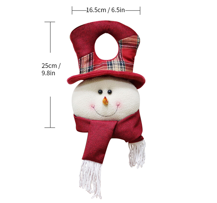 3pcs/set Christmas Stuffed Door Hangers Dolls Wall Tree Hanging Toys Christmas Party Supplies Decoration Ornaments