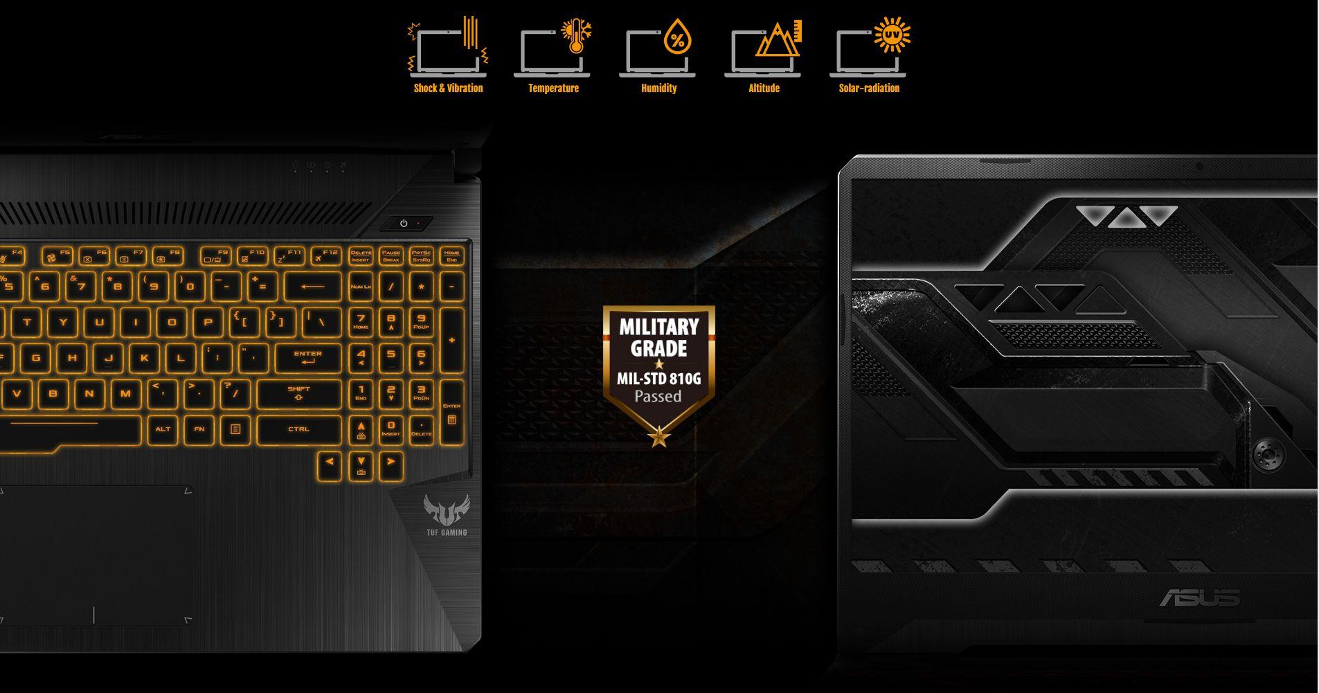 Laptop Asus TUF Gaming FX505DU-AL070T AMD R7-3750H/ GTX 1660Ti 6GB/ Win10 (15.6" FHD IPS 120Hz) - Hàng Chính Hãng