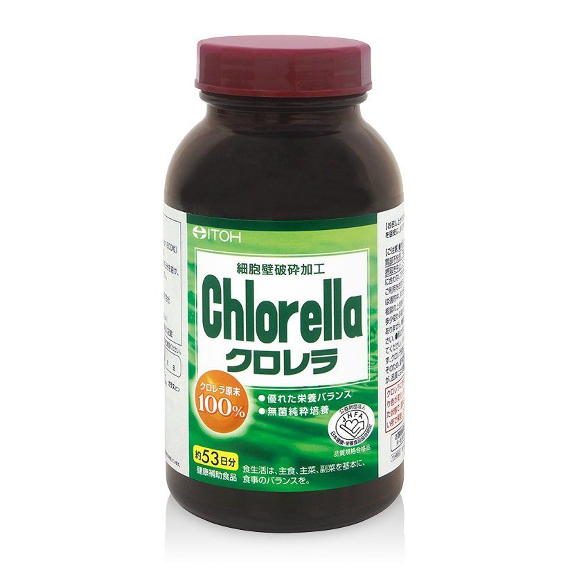 Thực phẩm chức năng bảo vệ sức khỏe CHLORELLA tảo 1440 viên Số 1 Nhật Bản.