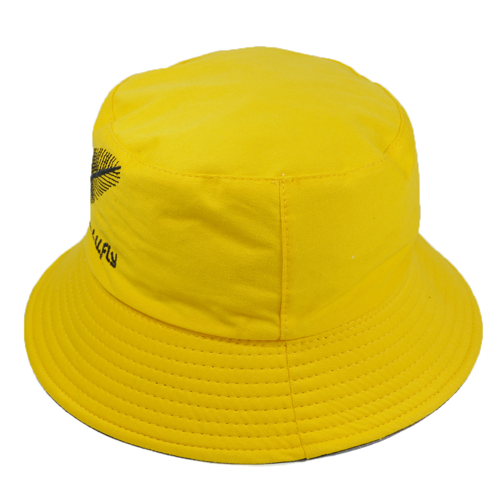 Nón bucket tai bèo thêu hình chiếc lá We Will Fly, may 2 lớp với 2 màu khác nhau độc đáo, vải cotton mềm mại thoải mái
