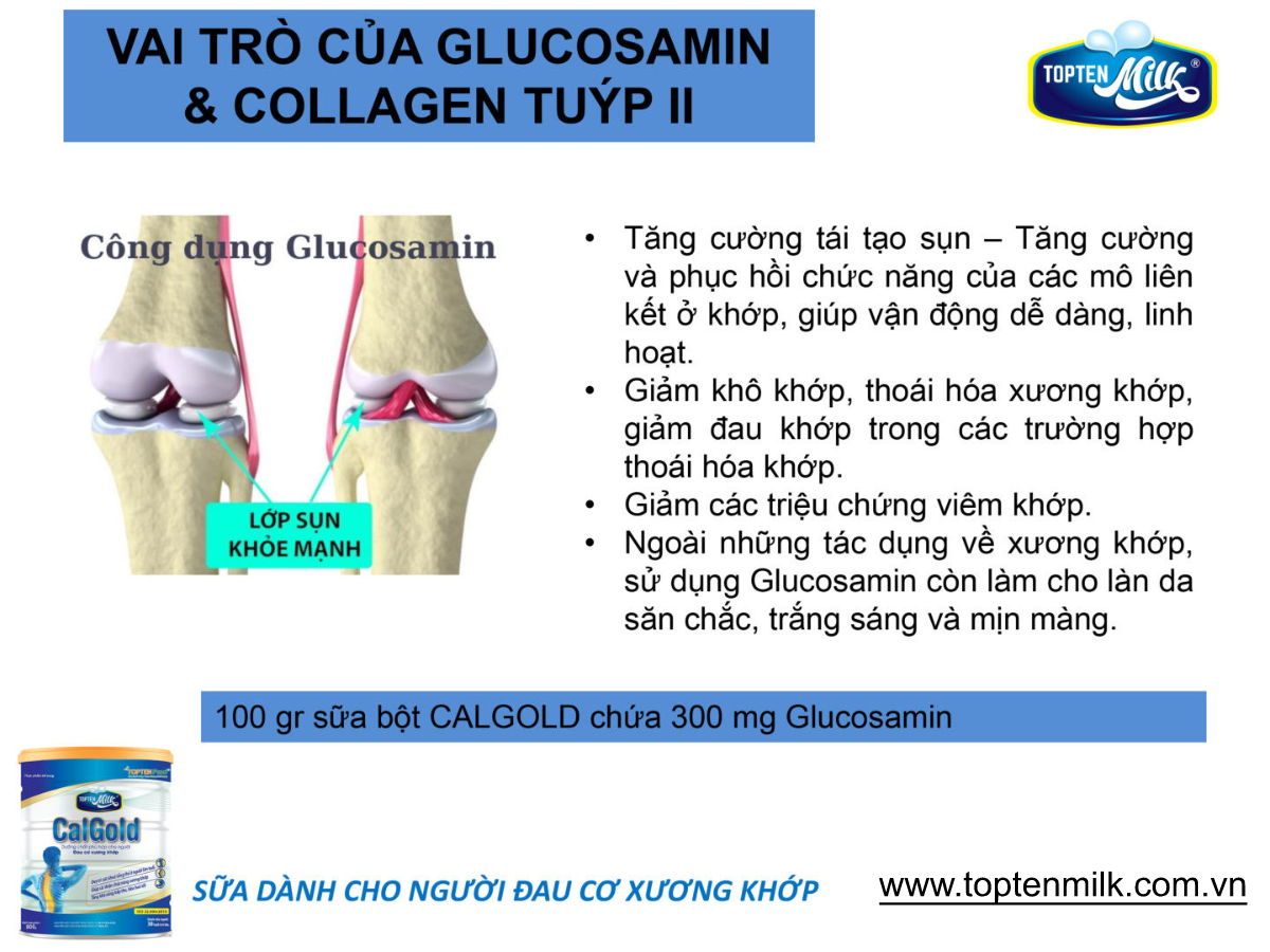 Sữa xương khớp ,bổ sung canxi cal gold 400g topten milk