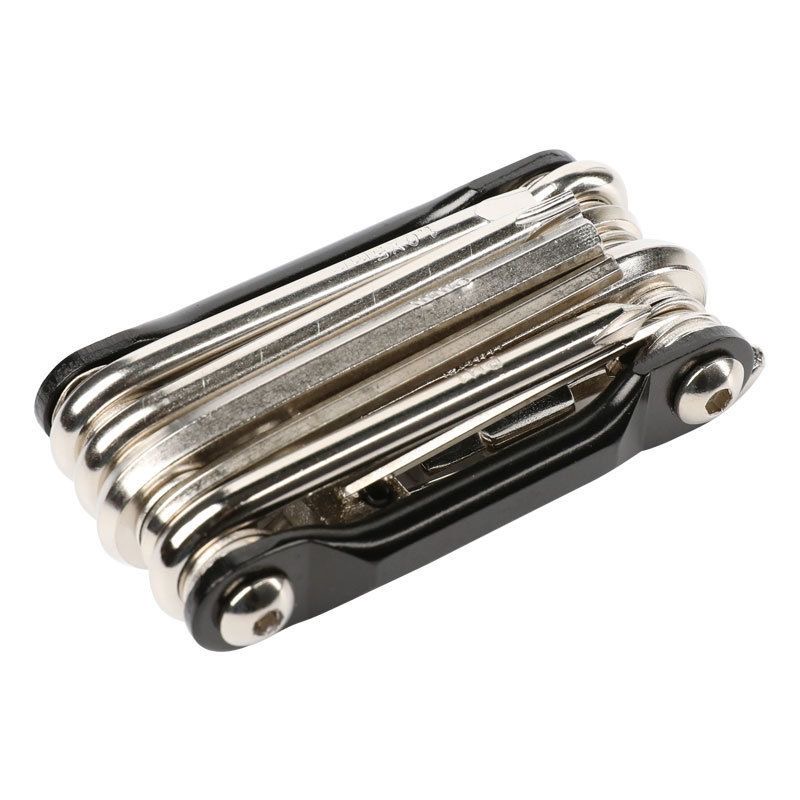 Lục giác sửa chữa xe đạp T-25 11 in 1, bao gồm các dụng cụ đủ loại như đinh vít, lục giác, cắt xích và nạy lốp - Mai Lee