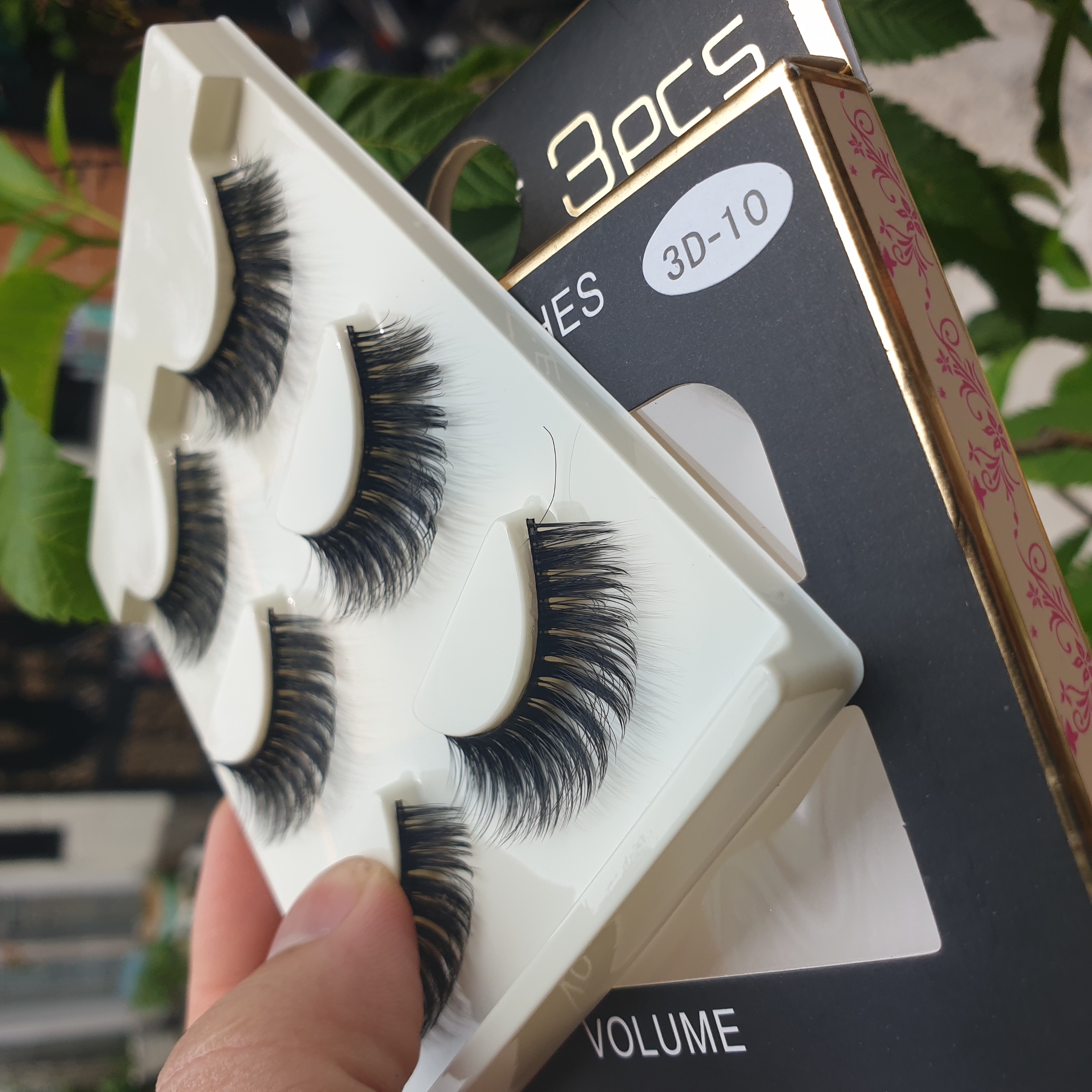 Lông mi giả lông chồn 3 Fashion Eyelashes 3 Faux-Cils 3D 1 bộ 3 cặp