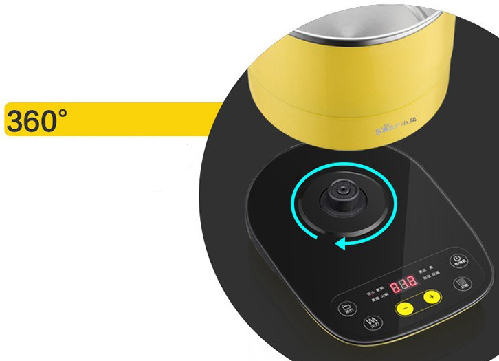 Bear (Bear) multi-function electric cooker with steamer electric skillet student dormitory mini split electric pot small 1-2 people cooking electric steamer small electric hot pot microcomputer version DRG-C12T1