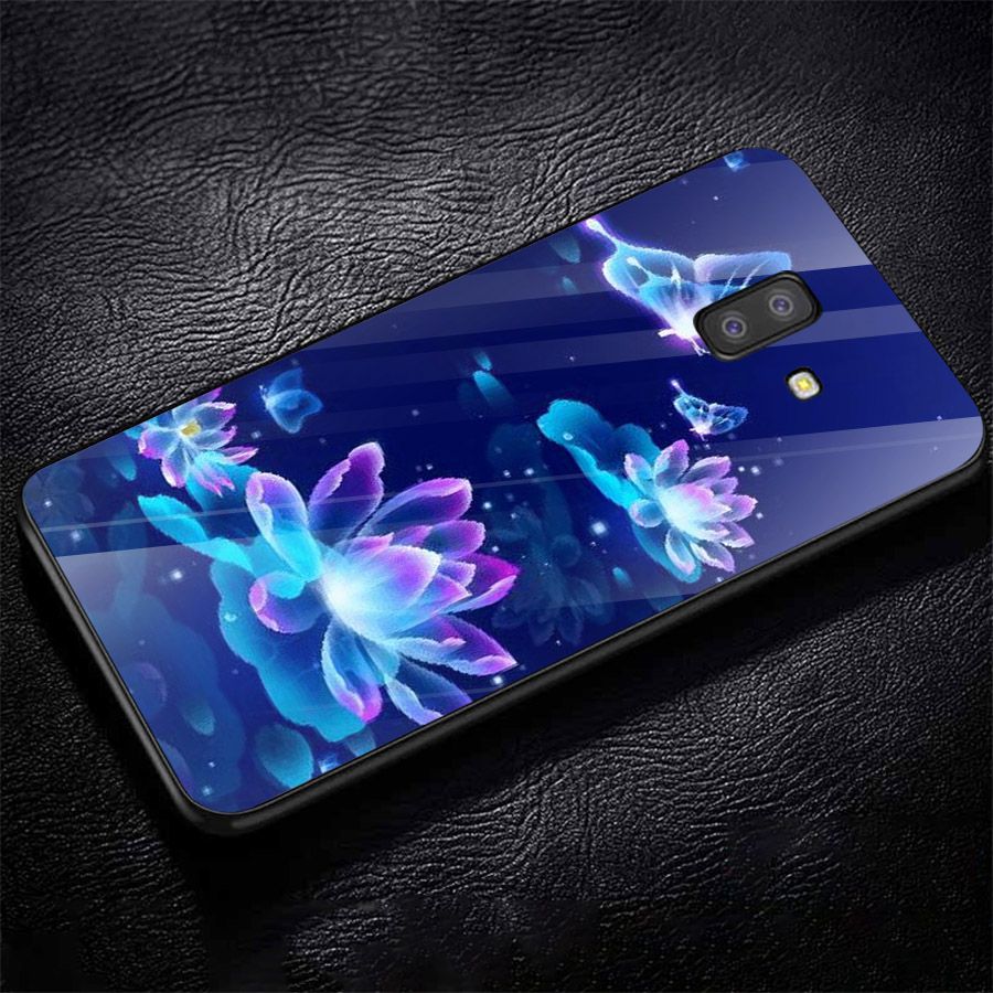 Ốp kính cường lực cho điện thoại Samsung Galaxy J4 - J6 - J6 PLUS - J6 PRIME - J8 - bướm đẹp MS ANH052