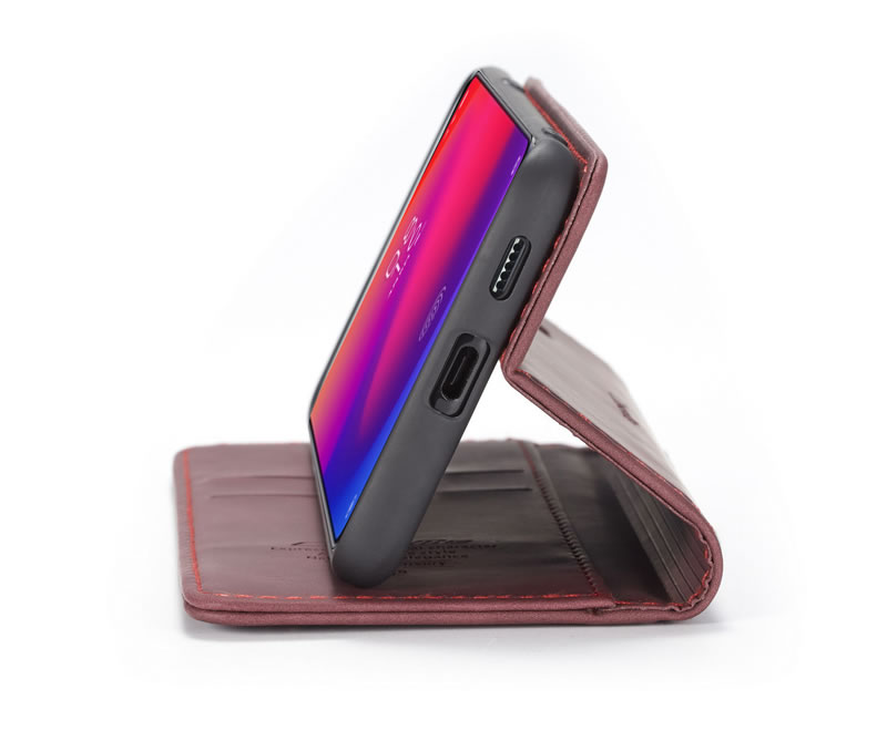 bao da bò thật dạng ví dành cho xiaomi redmi mi 9t hàng chính hãng caseme 28