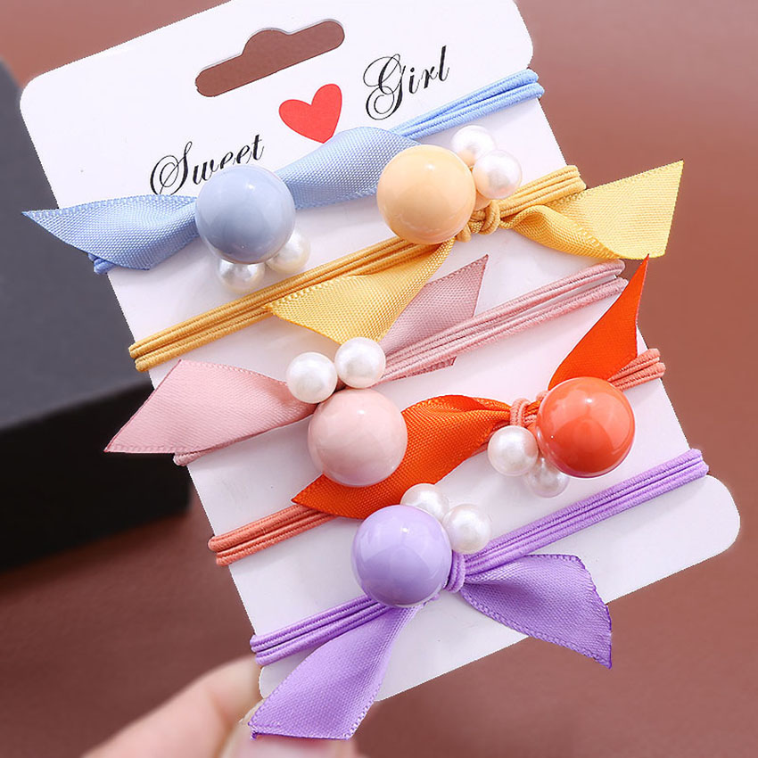 Dây buộc tóc nữ mắt ếch [Set 5 dây] NASI dễ thương phong cách hàn quốc thun cột tóc nữ co giãn tốt phụ kiện tóc