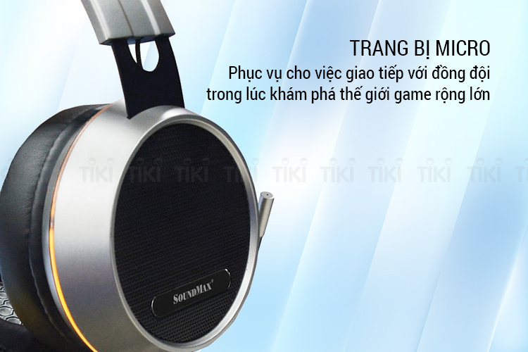 Tai Nghe Có Dây Chụp Tai Over-ear Soundmax AH713 - Hàng Chính Hãng