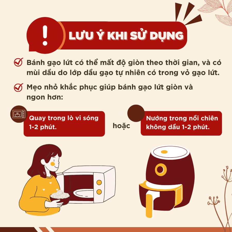 Bánh gạo lứt GUfoods (170g) - Không chiên dầu, Không đường, Từ gạo và ngũ cốc nguyên hạt, Lành mạnh, Phù hợp Eat clean, Ăn vặt healthy, Thực dưỡng, Tập gym, Thuần chay, Đa dạng hương vị