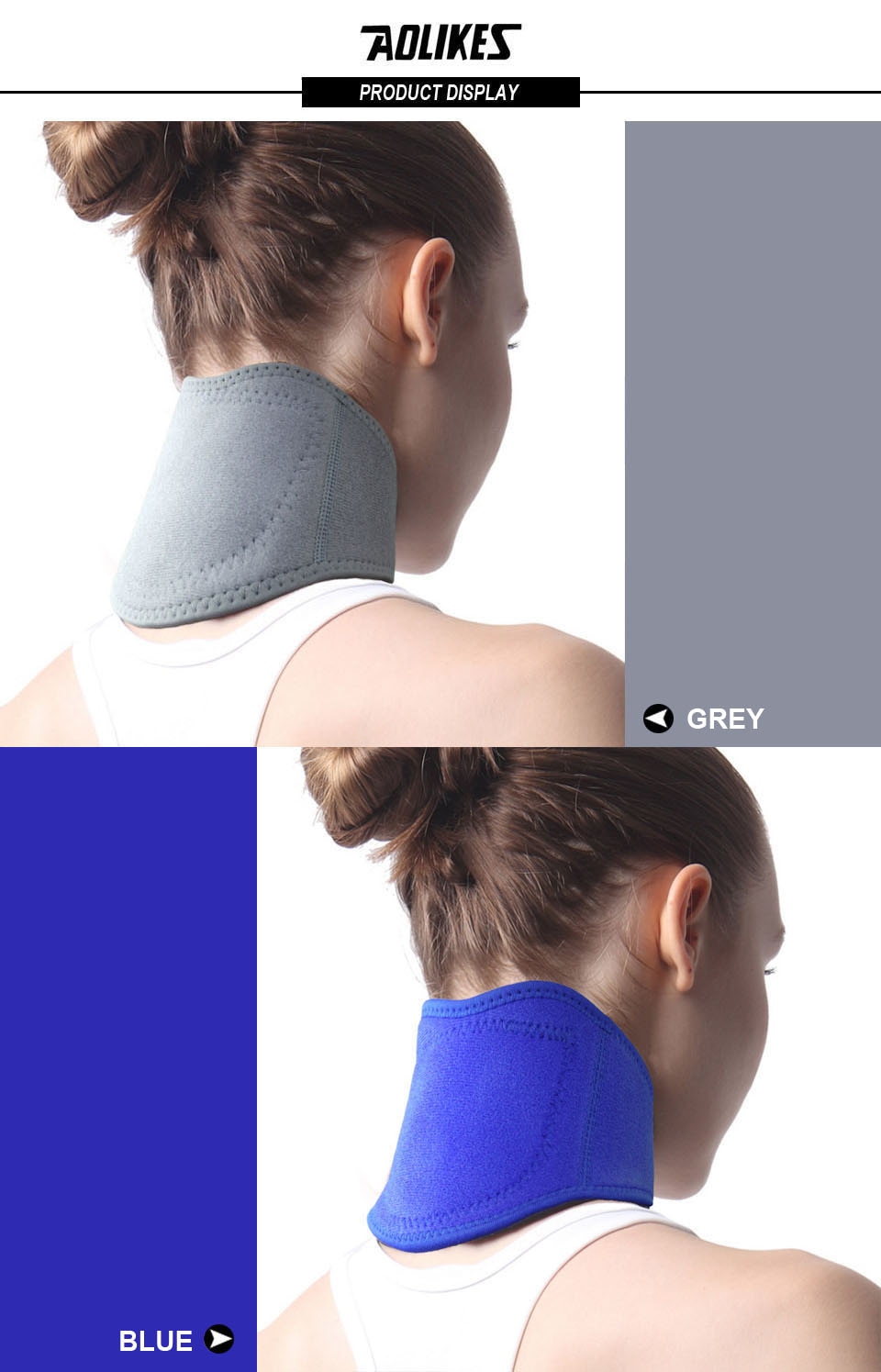 Đai bảo vệ cổ giữ nhiệt vùng gáy cổ AOLIKES YE-082