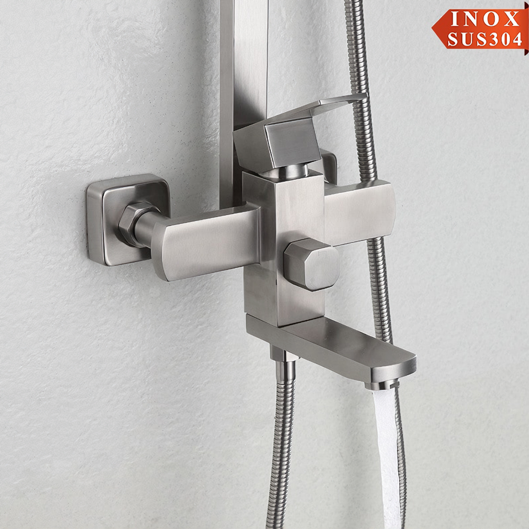 Bộ sen cây tắm KG38 dùng cho nóng lạnh nước mạnh êm, cao cấp dễ sử dụng chất liệu inox304 - Hàng chính hãng