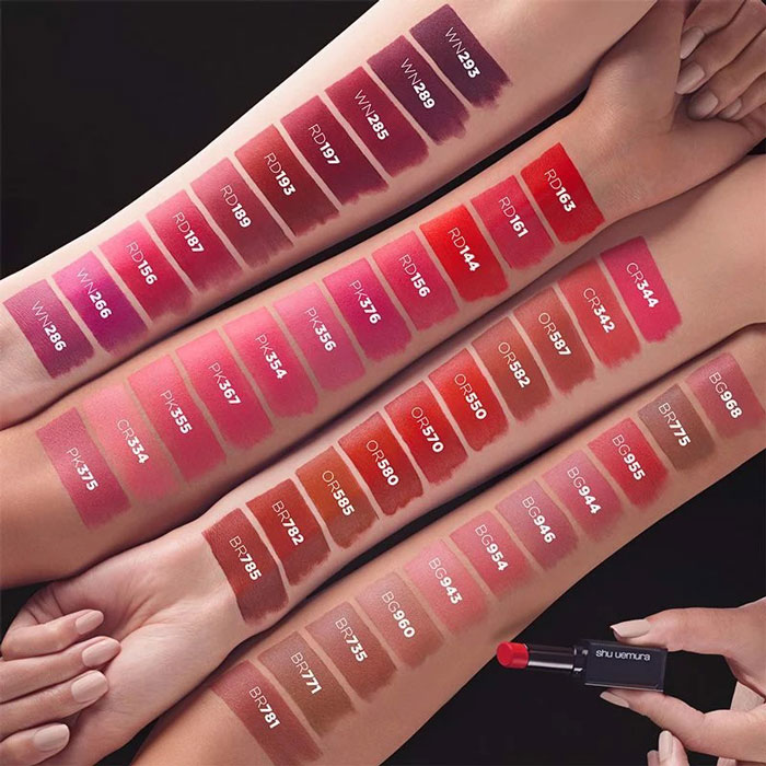 Son Shu Uemura Rouge Unlimited Matte M RD 163 Màu Đỏ Tươi Thuần (Chất Son Lì)