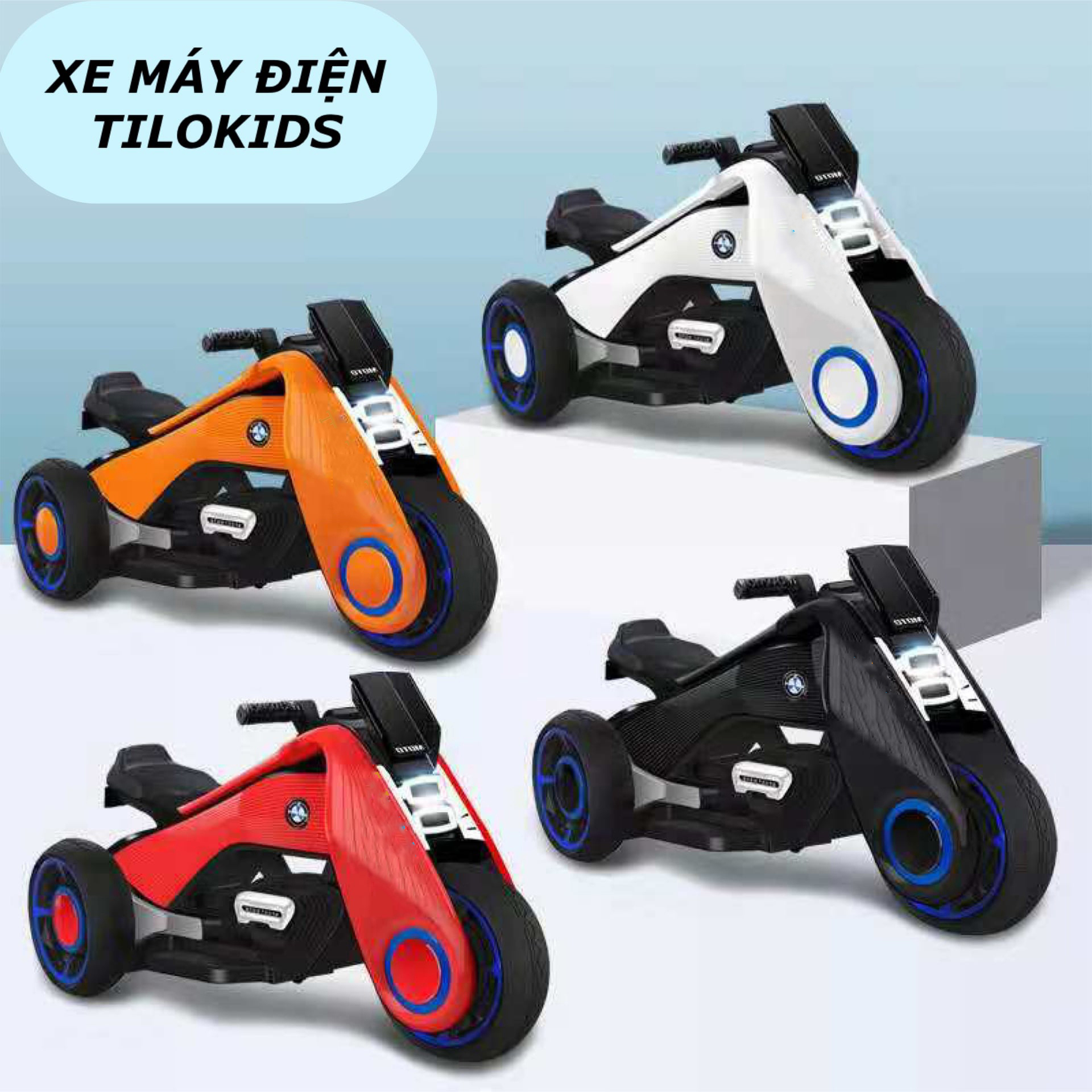 Xe máy điện trẻ em, xe moto điện cho bé TILO KIDS TLK-9999