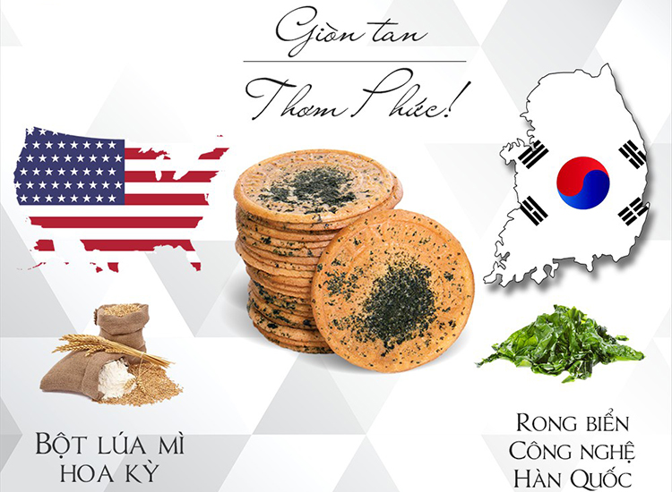 Bánh Wafer Rong biển Lai Phú Mr Côôp (88g)