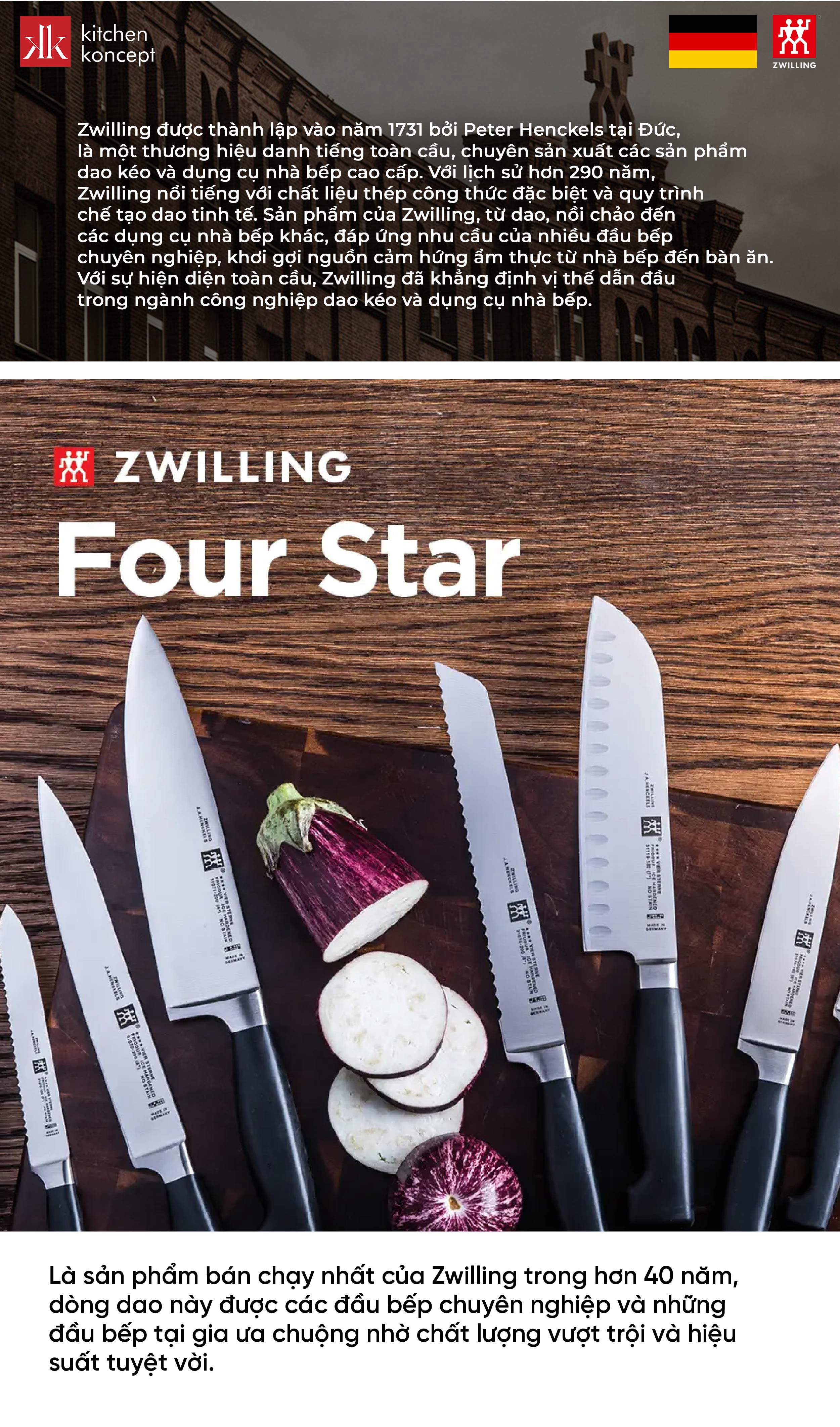 Four Star – Bộ Dao 2 Món Zwilling J.A.Henckels