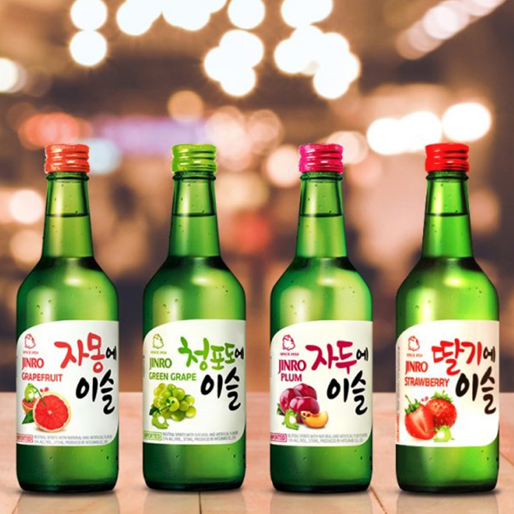 Rượu Soju Hàn Quốc Jinro Strawberry 13% 360ml Không Hộp 6