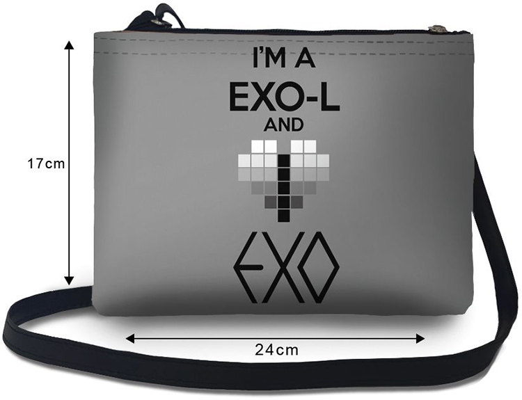 Túi Đeo Chéo Nữ In Hình I'M A Exo-L And Love Exo -TUKK070