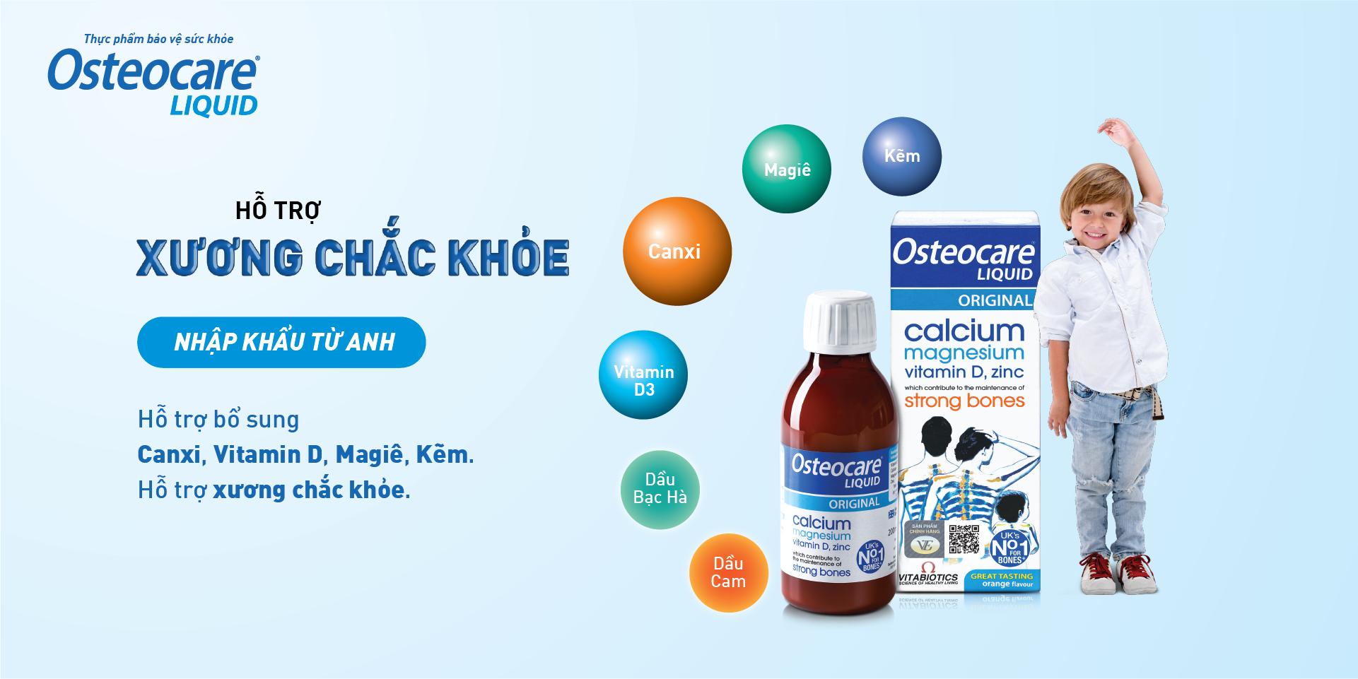 Mua Thực phẩm bảo vệ sức khỏe OSTEOCARE Liquid - Hỗ trợ Xương chắc khỏe -  HÀNG CHÍNH HÃNG - CÓ TEM CHÍNH HÃNG - Chai 200 ml | Tiki