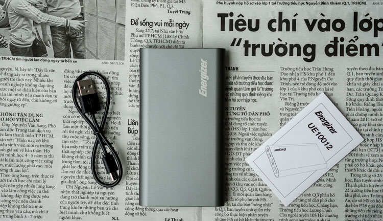 Pin Sạc Dự Phòng Energizer 10000mAh UE10012 - Hàng Chính Hãng