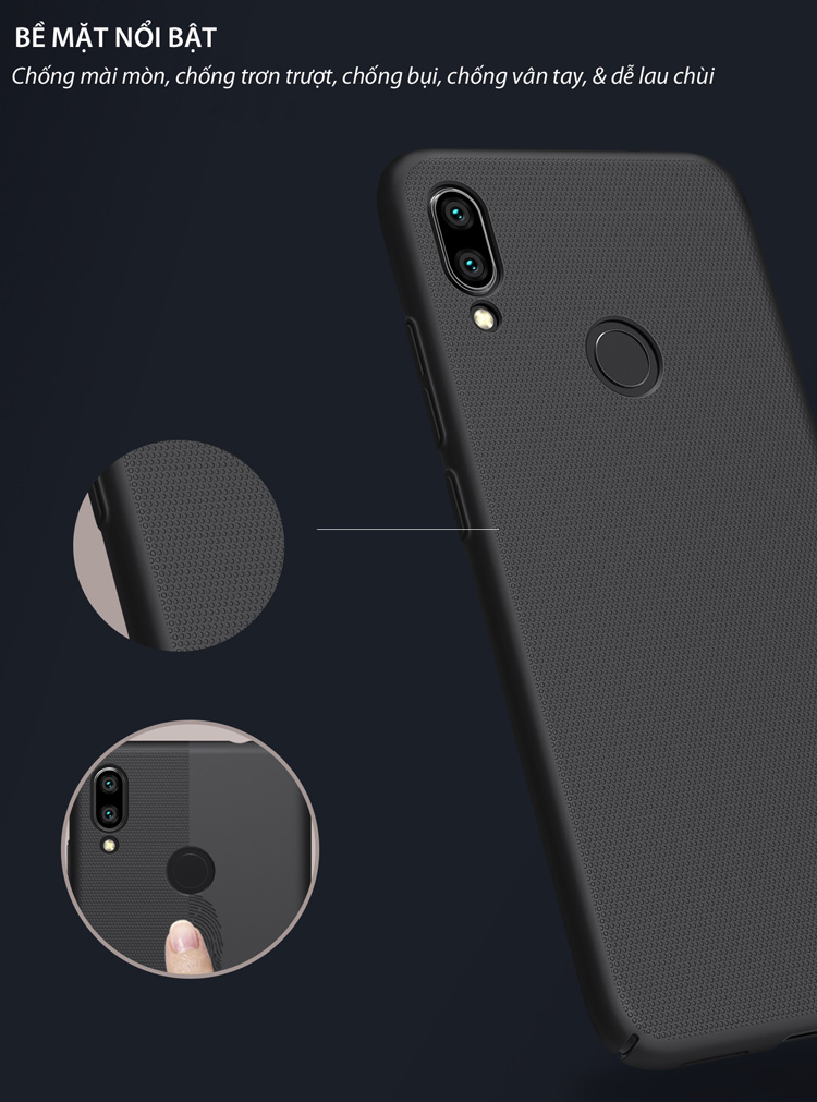 Ốp lưng Xiaomi Redmi Note 7 Nillkin Super Frosted Shield
