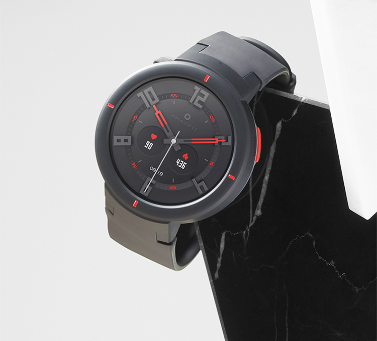 AMAZFIT smart watch Huami Technology produced AMOLED colorful display small love smart voice smart home control NFC 5 days life moonlight white