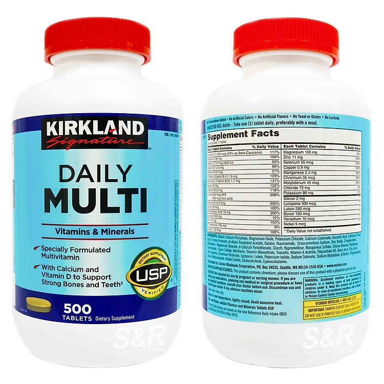 Vitamin Tổng Hợp Của Mỹ Kirkland Signature Daily Multi 500 Viên