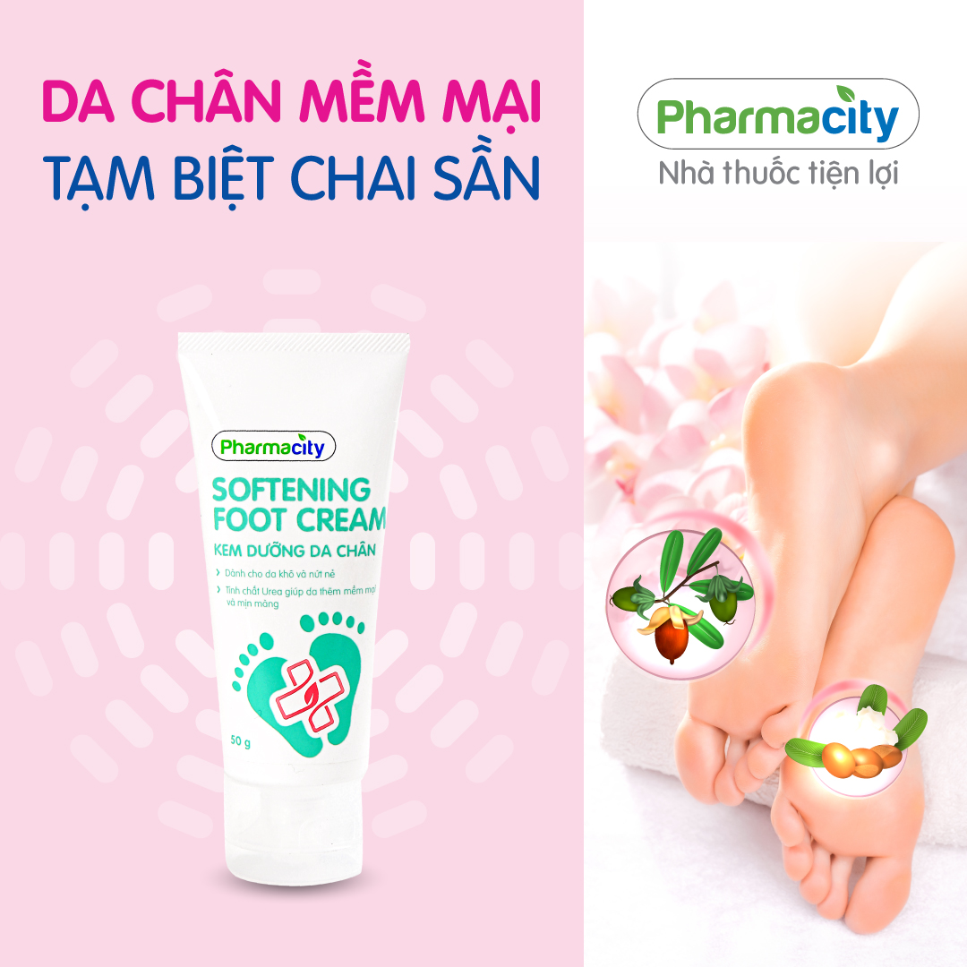 Kem dưỡng da chân Pharmacity Soften Foot Cream (50g)