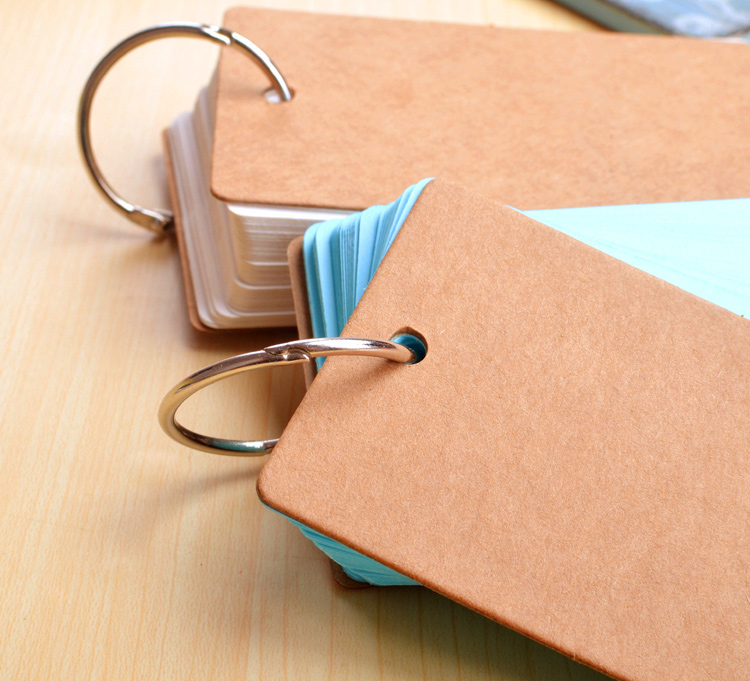 Bộ Thẻ Flashcard 80 Tờ Ghi Nhớ Học Từ Vựng Ngoại Ngữ - Màu Vàng