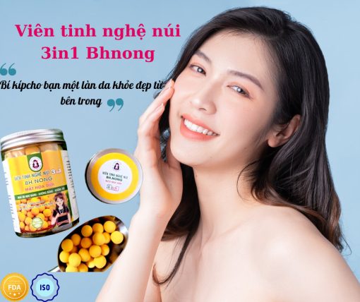 tinh bột nghệ dạng viên hộp 200g cô gái bh.nông 1