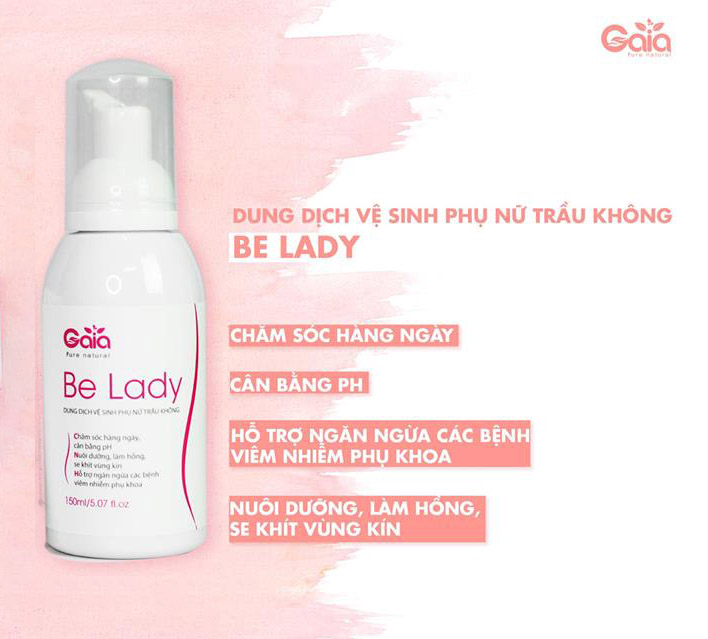 dung dịch vệ sinh phụ nữ trầu không pizkie be lady 150ml 1