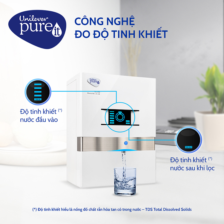 Máy Lọc Nước Pureit Ultima White RO + UV + MF - Hàng Chính Hãng