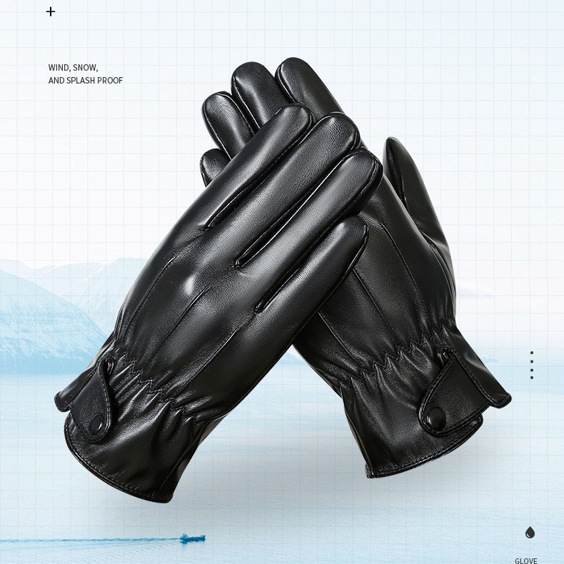 Găng tay da nam cảm ứng GTDCC07