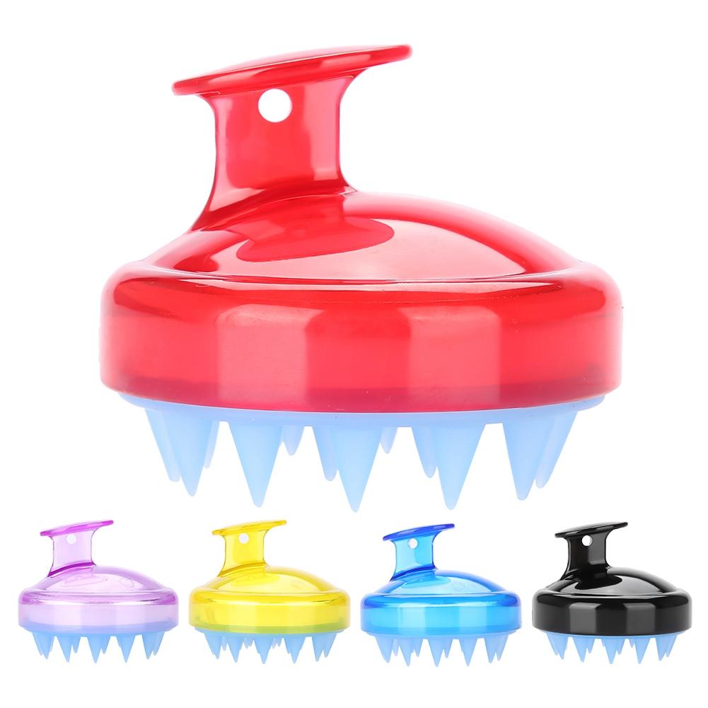 Massage Brush Shampoo Brush Comfortable Silica Gel 4 Color Head Hair Massage Brush Shampoo Brush Comfortable Silica Gel 4 Color Head Hair
